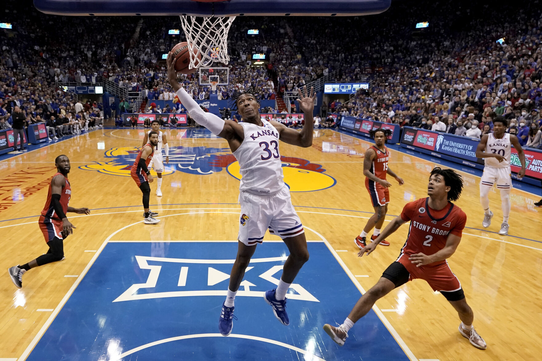APTOPIX Stony Brook Kansas Basketball